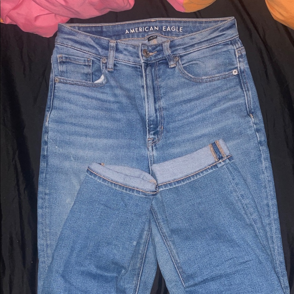 American Eagle Outfitters High Rise Light Blue Jeans